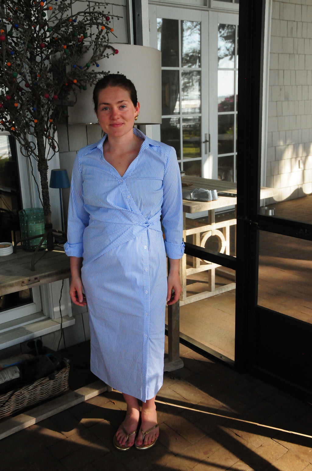 Woven Dress Blue Combo