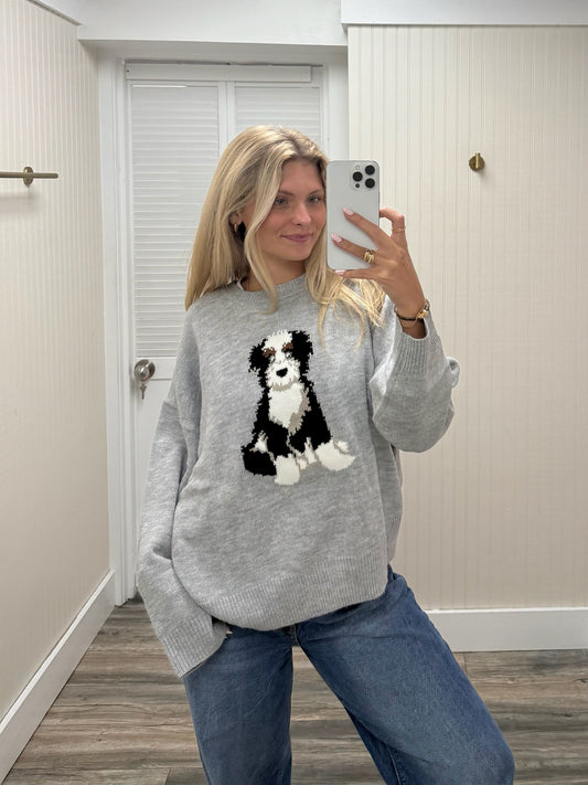 Long Sleeve Crew Neck Puppy