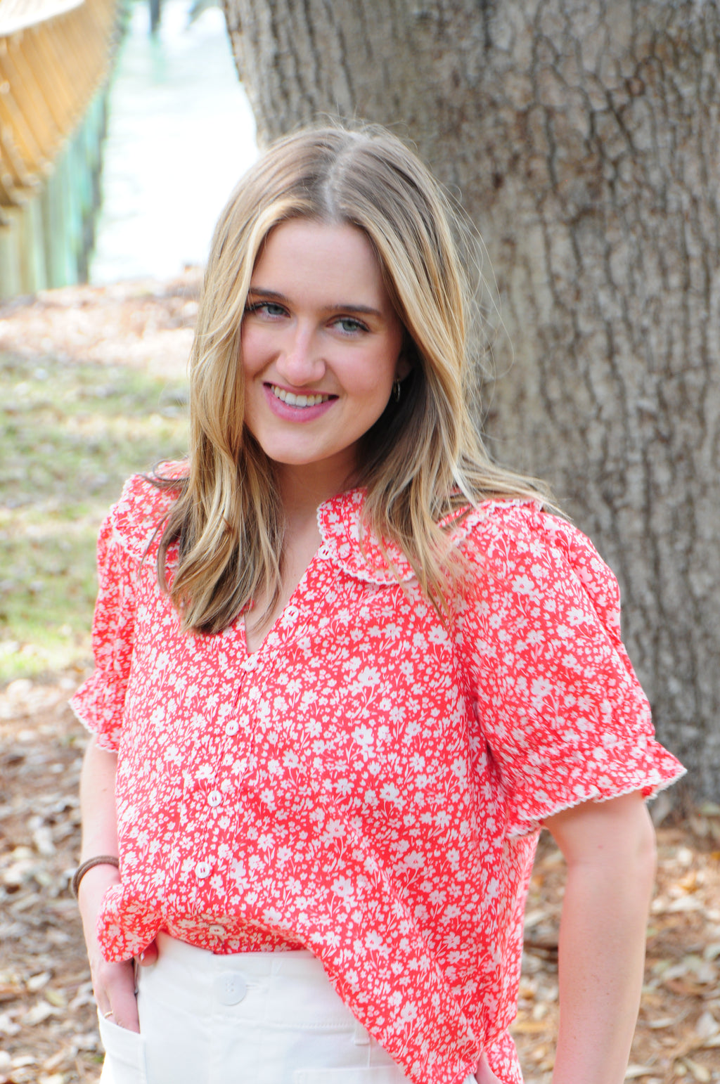 Ditsy Poet Top