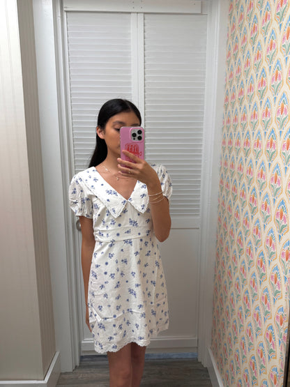 Peter Pan Collar Puff Dress