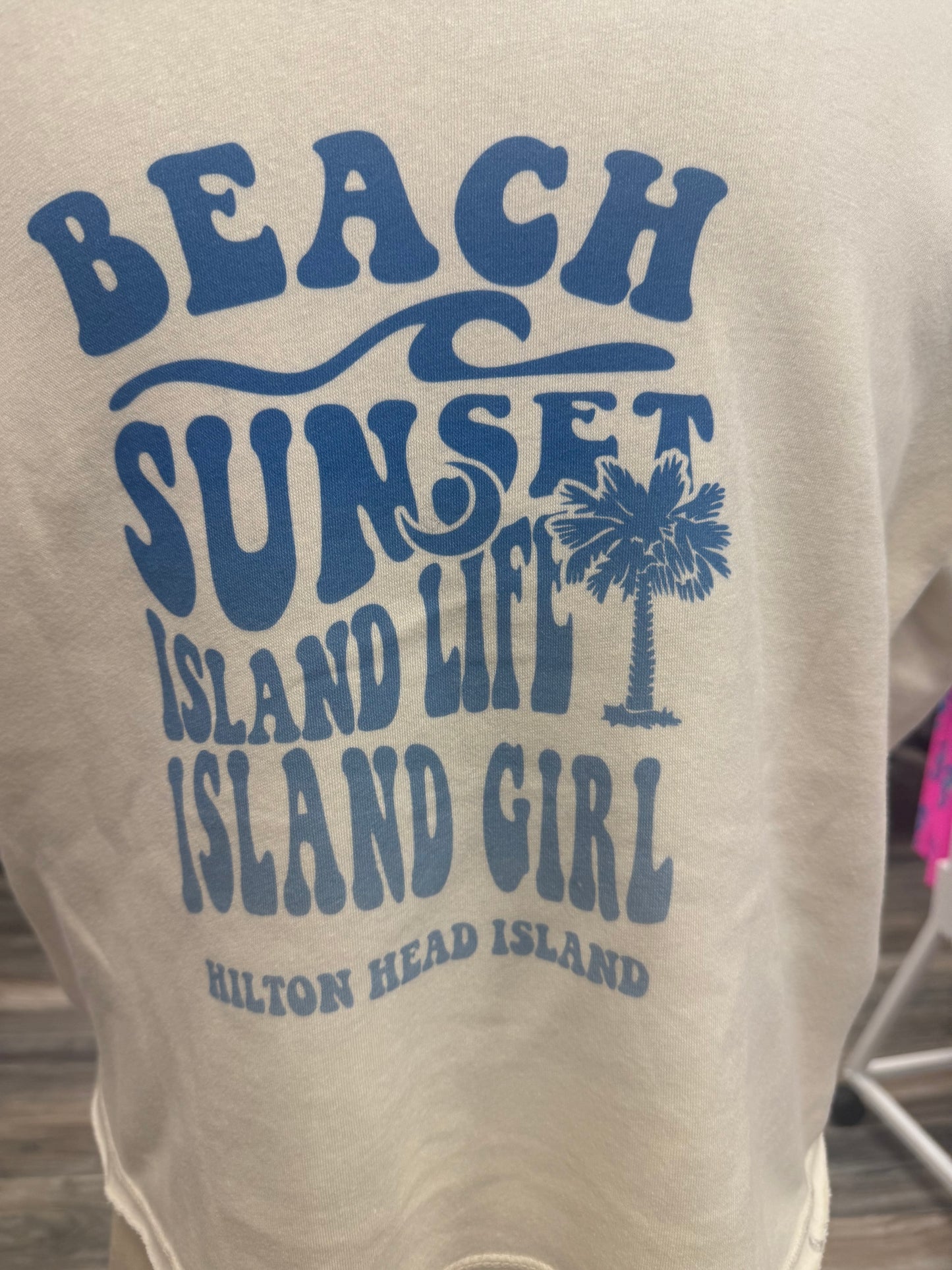 Beach Sunset Island Girl Hoodie