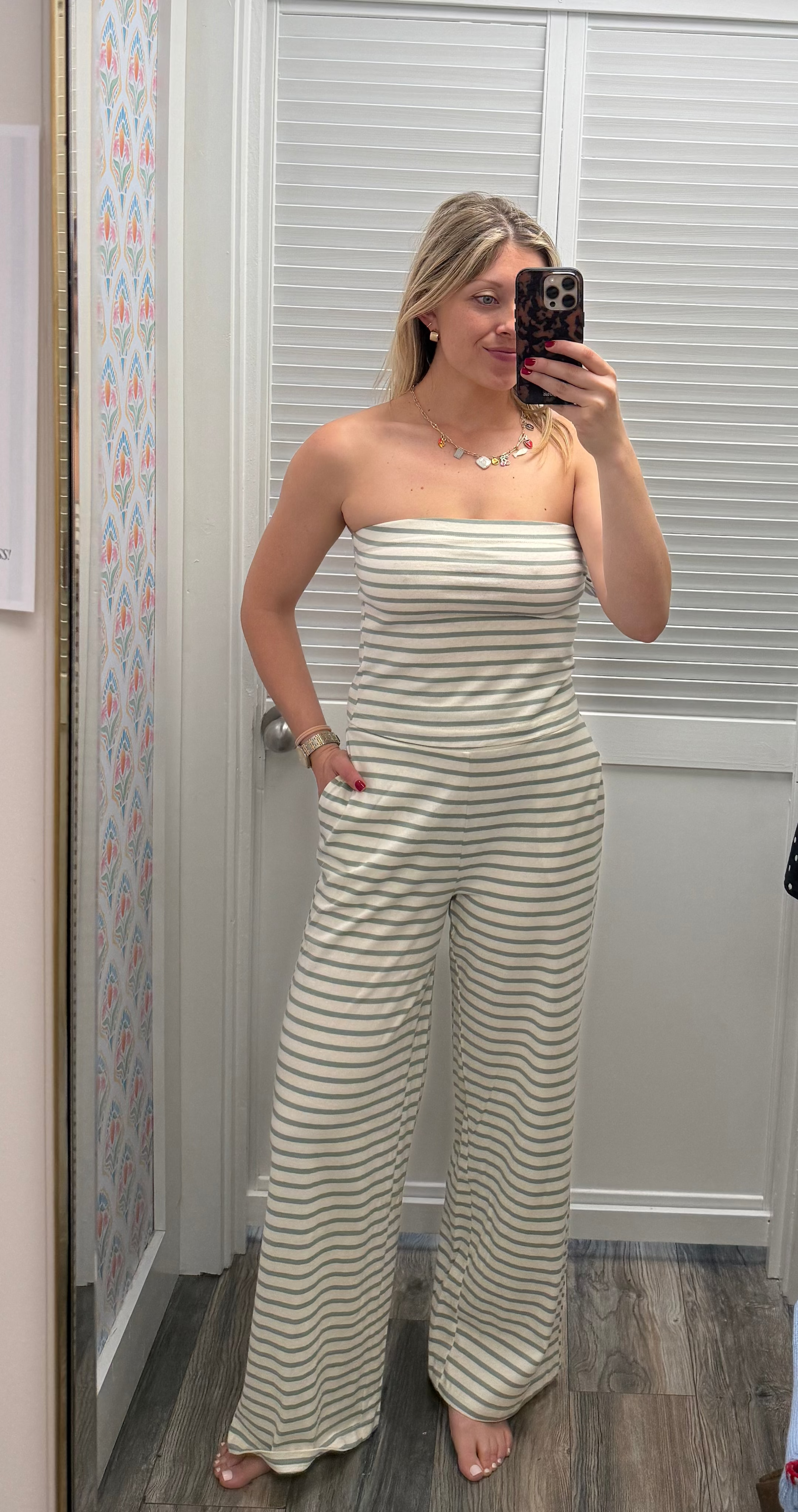 Striped Jersey Set