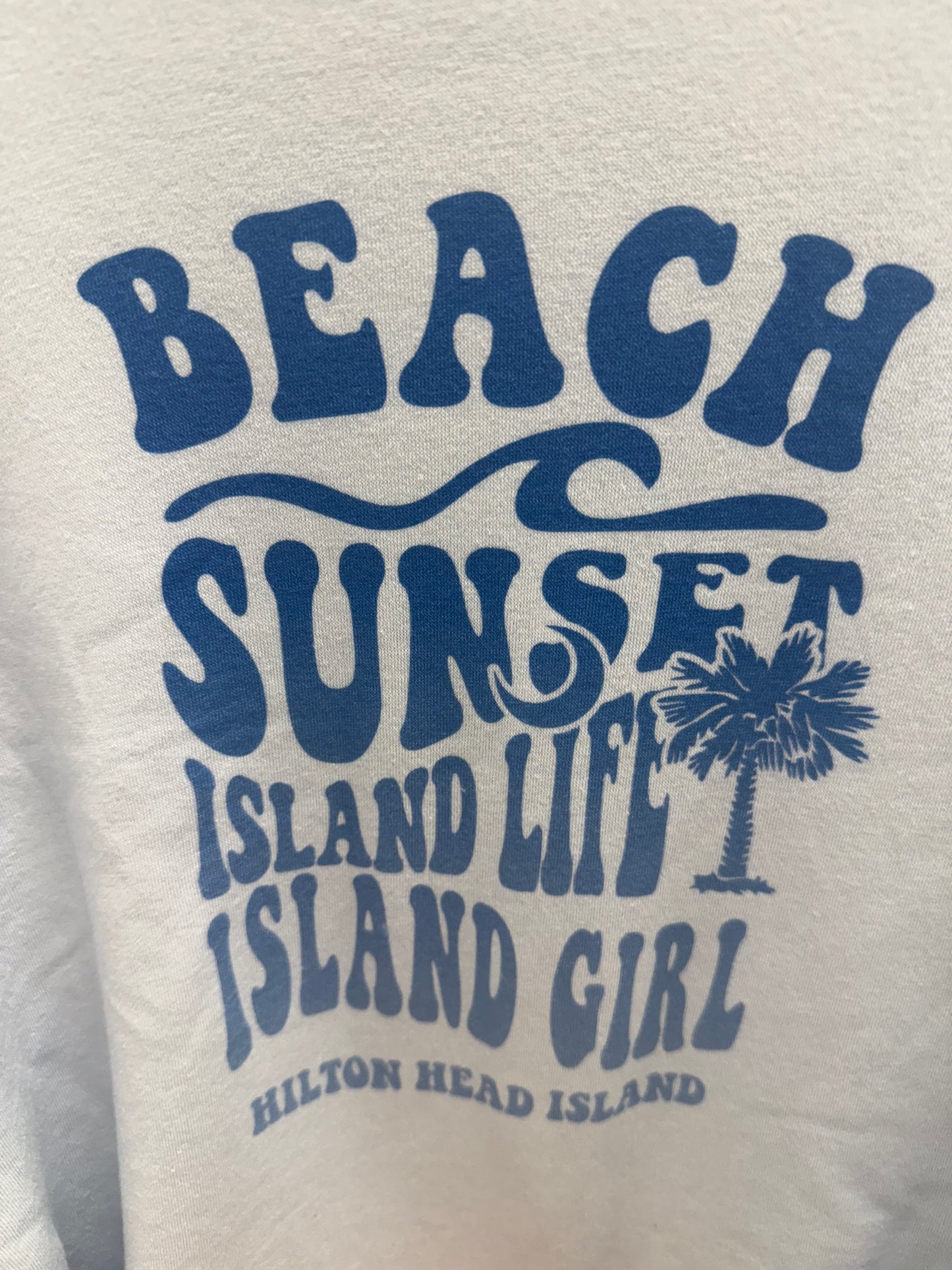 Beach Sunset Island Girl Hoodie