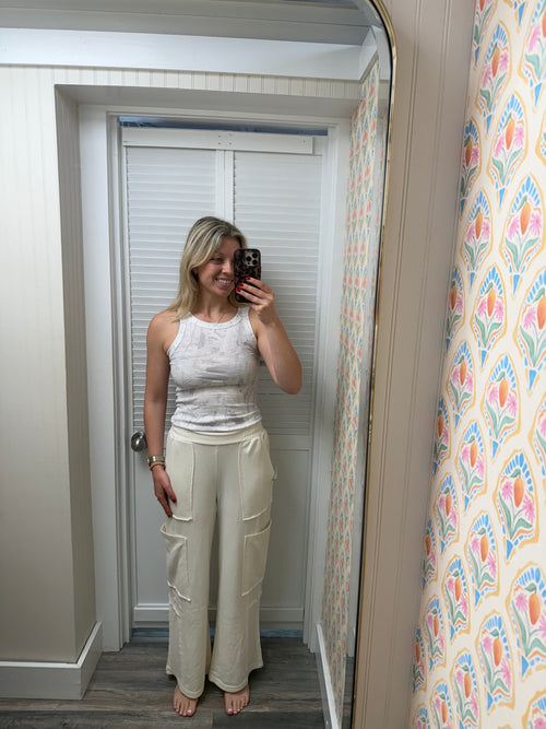 Cloud Wash Ribbed Tank