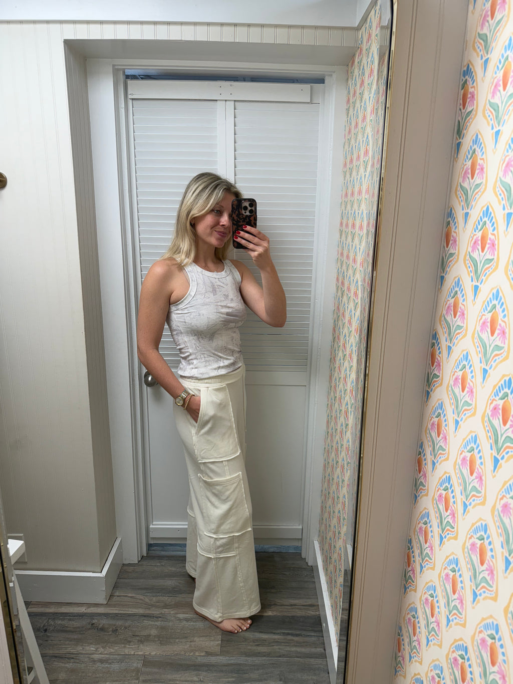 Cloud Wash Ribbed Tank