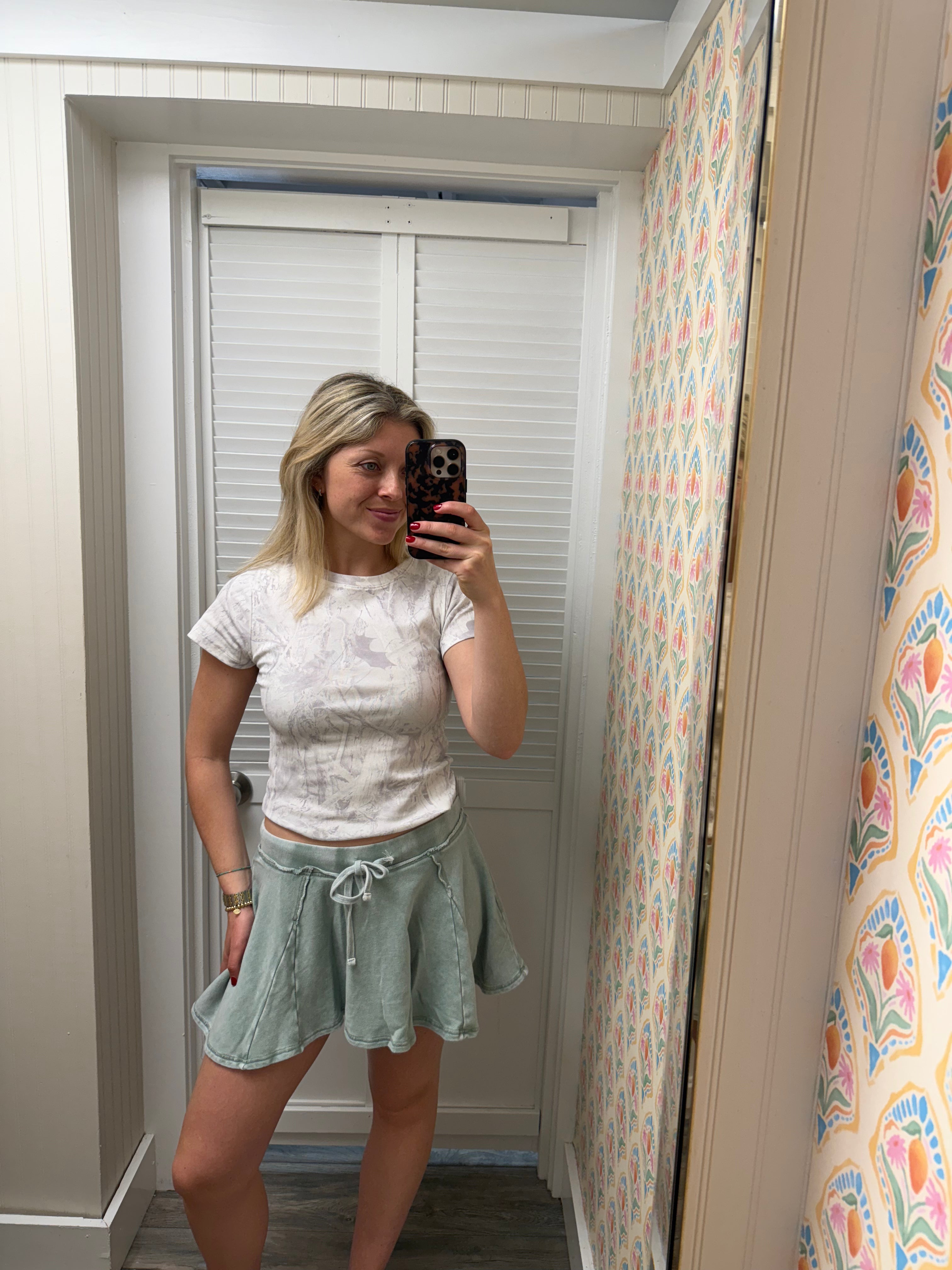 Fitted Crew Neck Tee