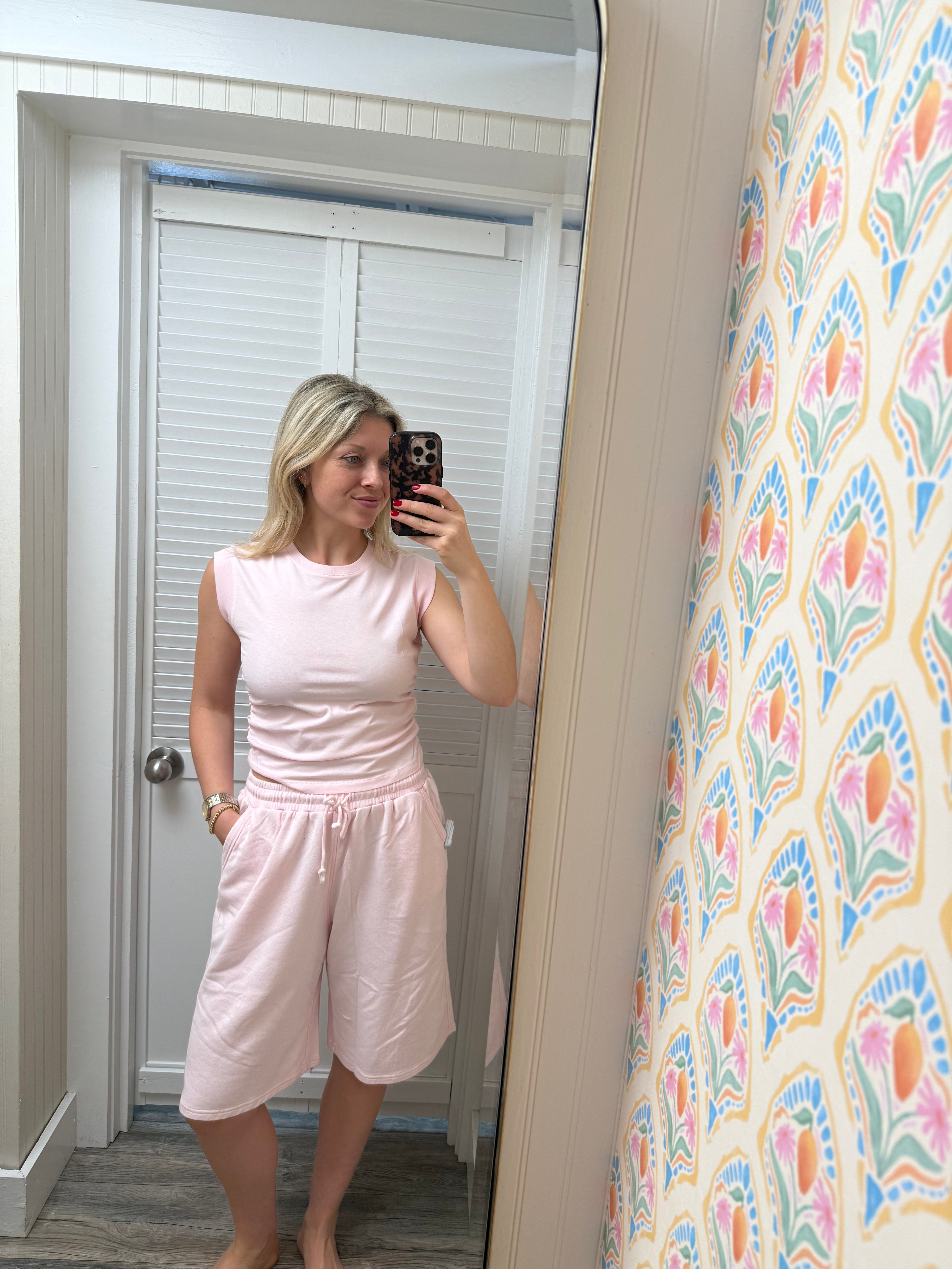 French Terry Bermuda Shorts