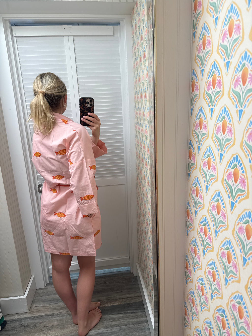 Blush Embroidered Fish Dress