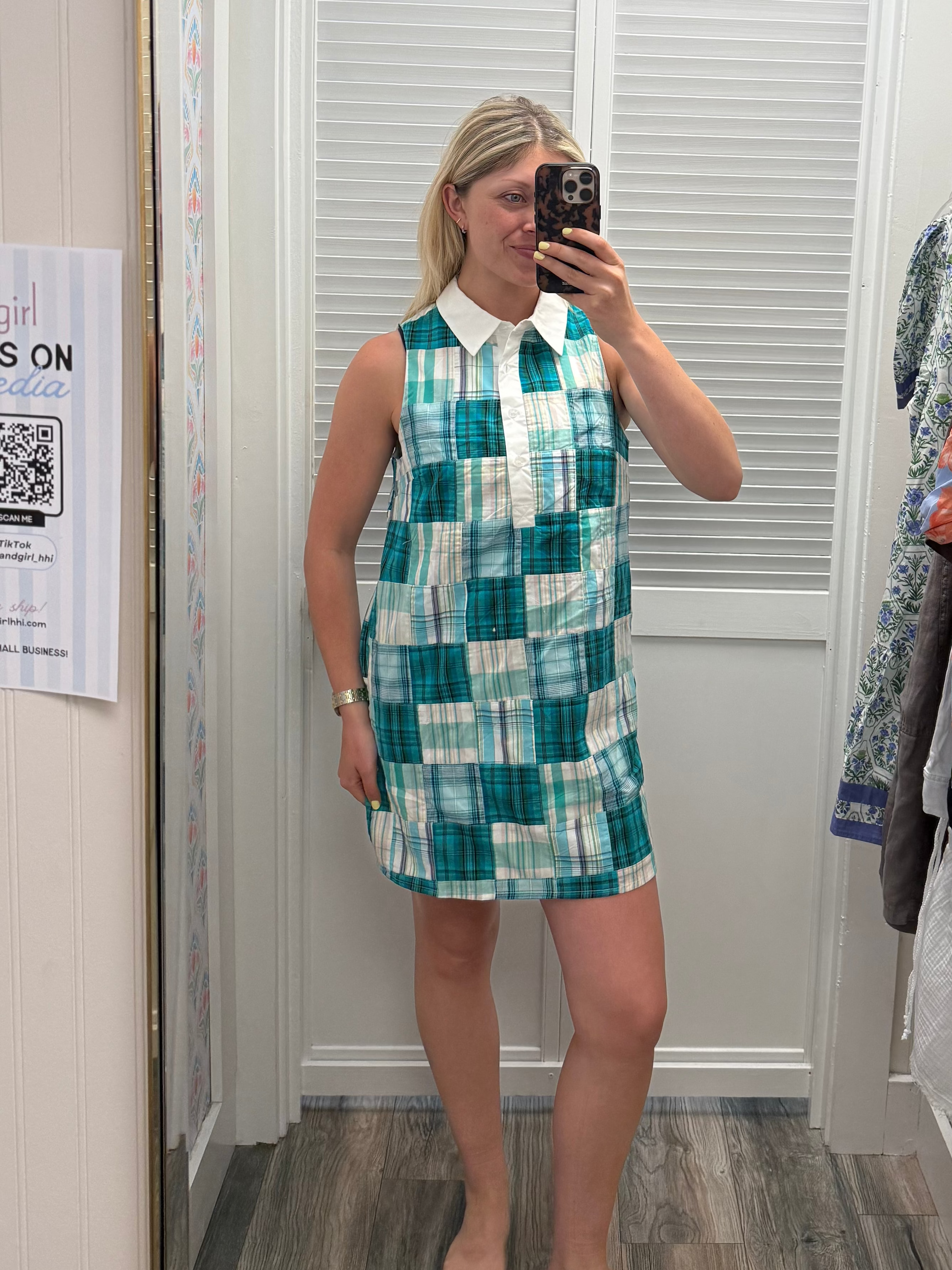 Plaid Collared Dress