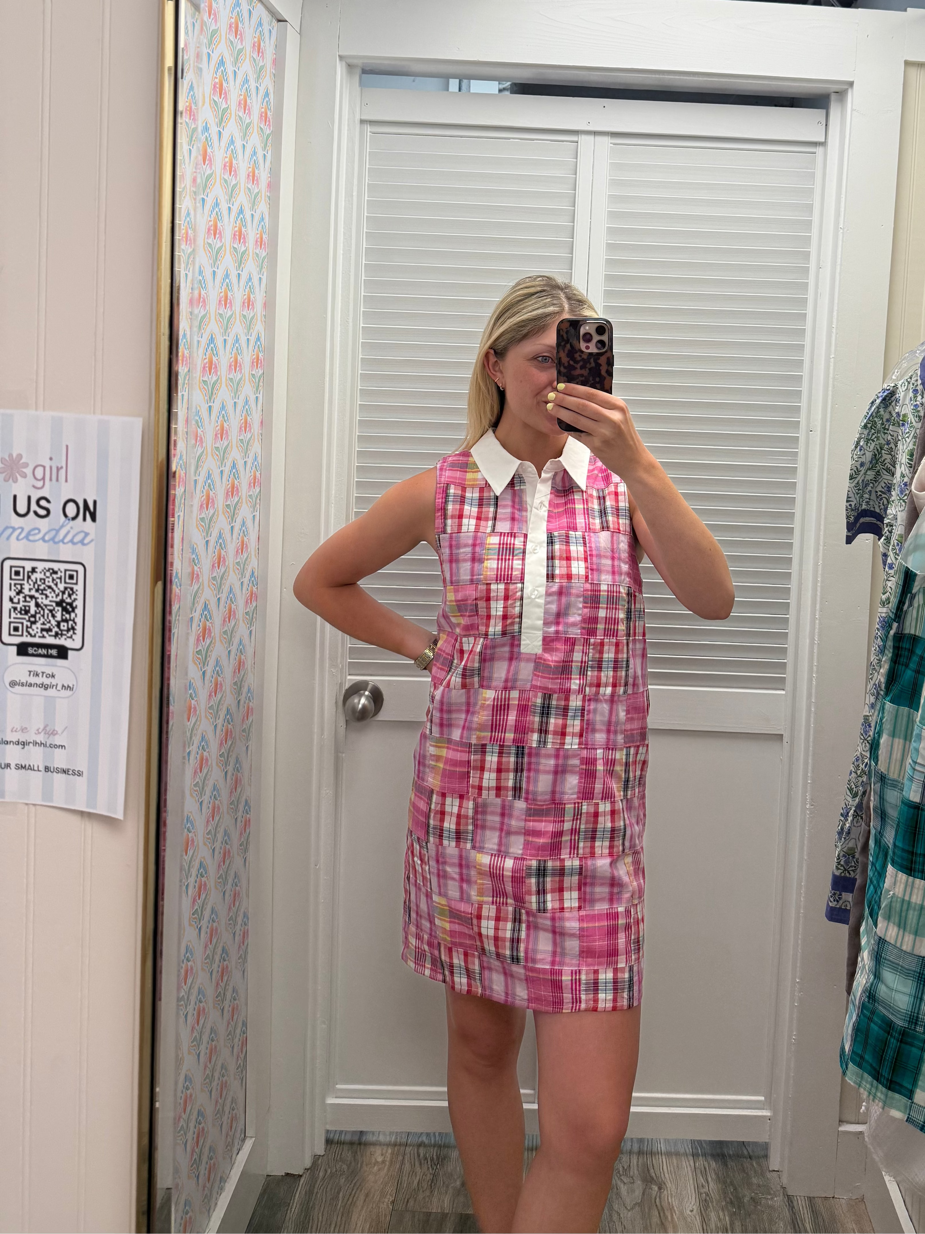 Plaid Collared Dress