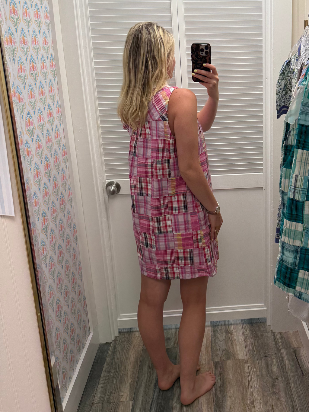 Plaid Collared Dress