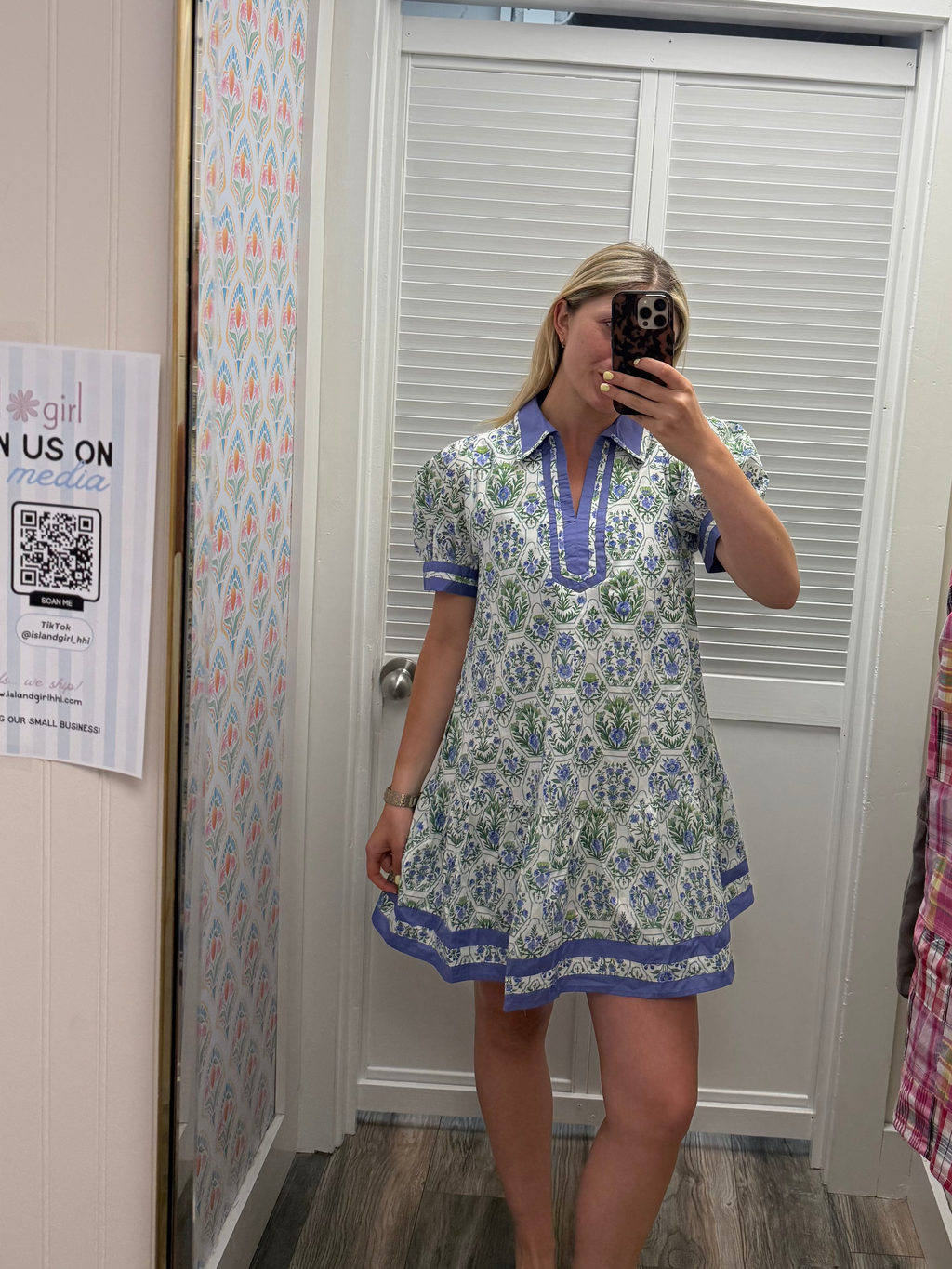 Drop Waist Floral Dress
