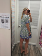 Drop Waist Floral Dress