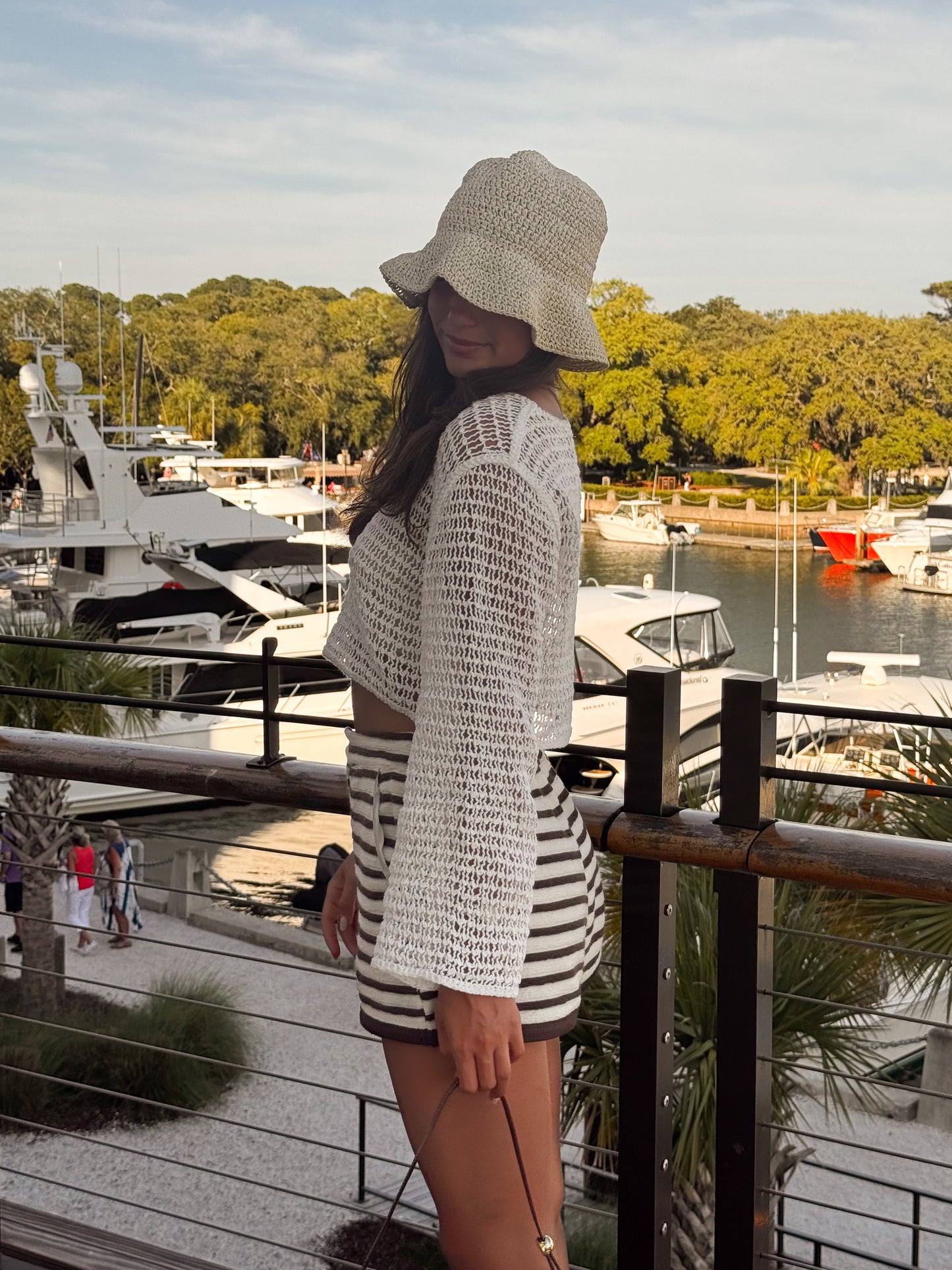 Woven Waves: Striped Shorts Edition