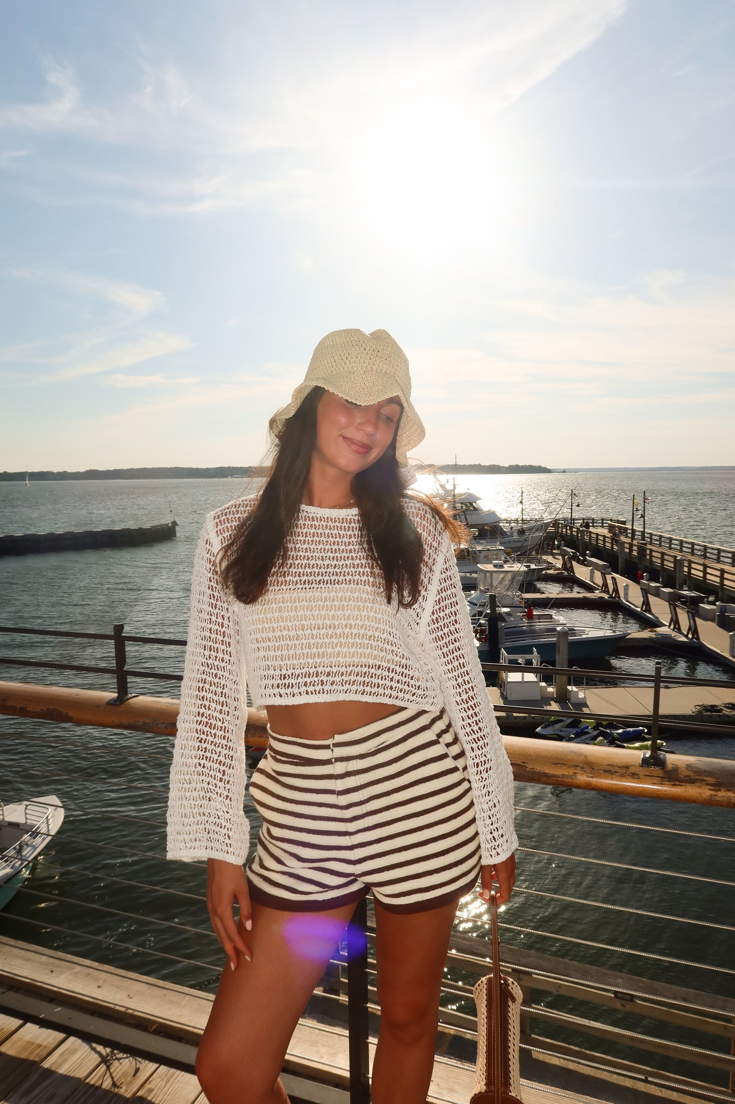 Woven Waves: Striped Shorts Edition