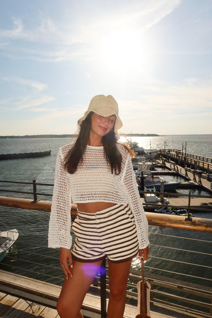 Woven Waves: Striped Shorts Edition