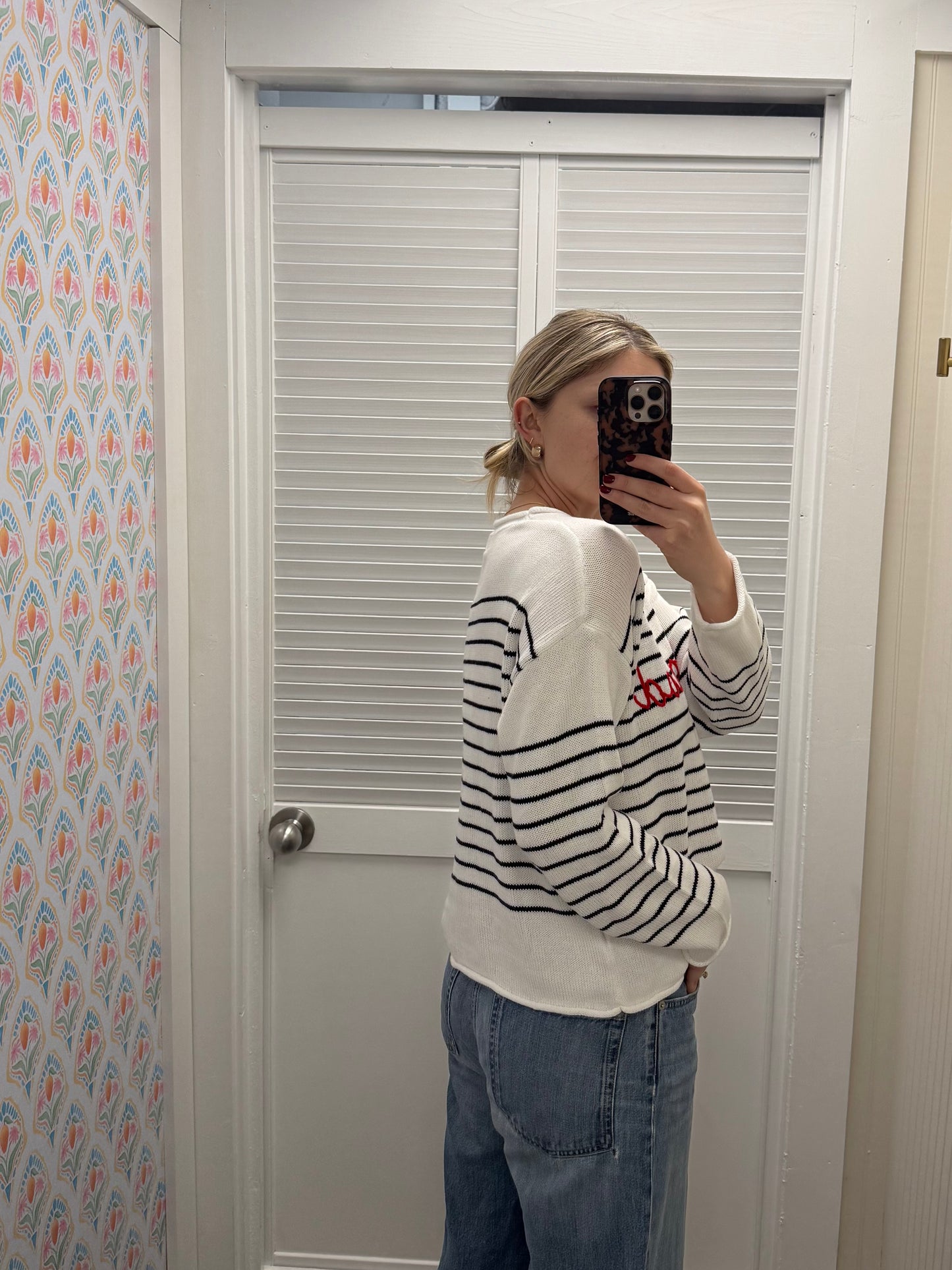 Organic Cotton Stripe Hilton Head Sweater