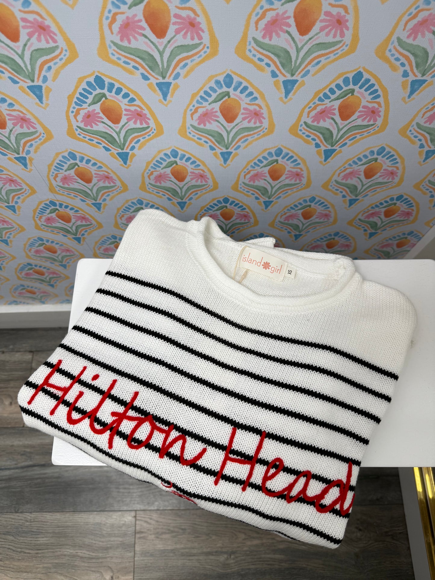 Organic Cotton Stripe Hilton Head Sweater