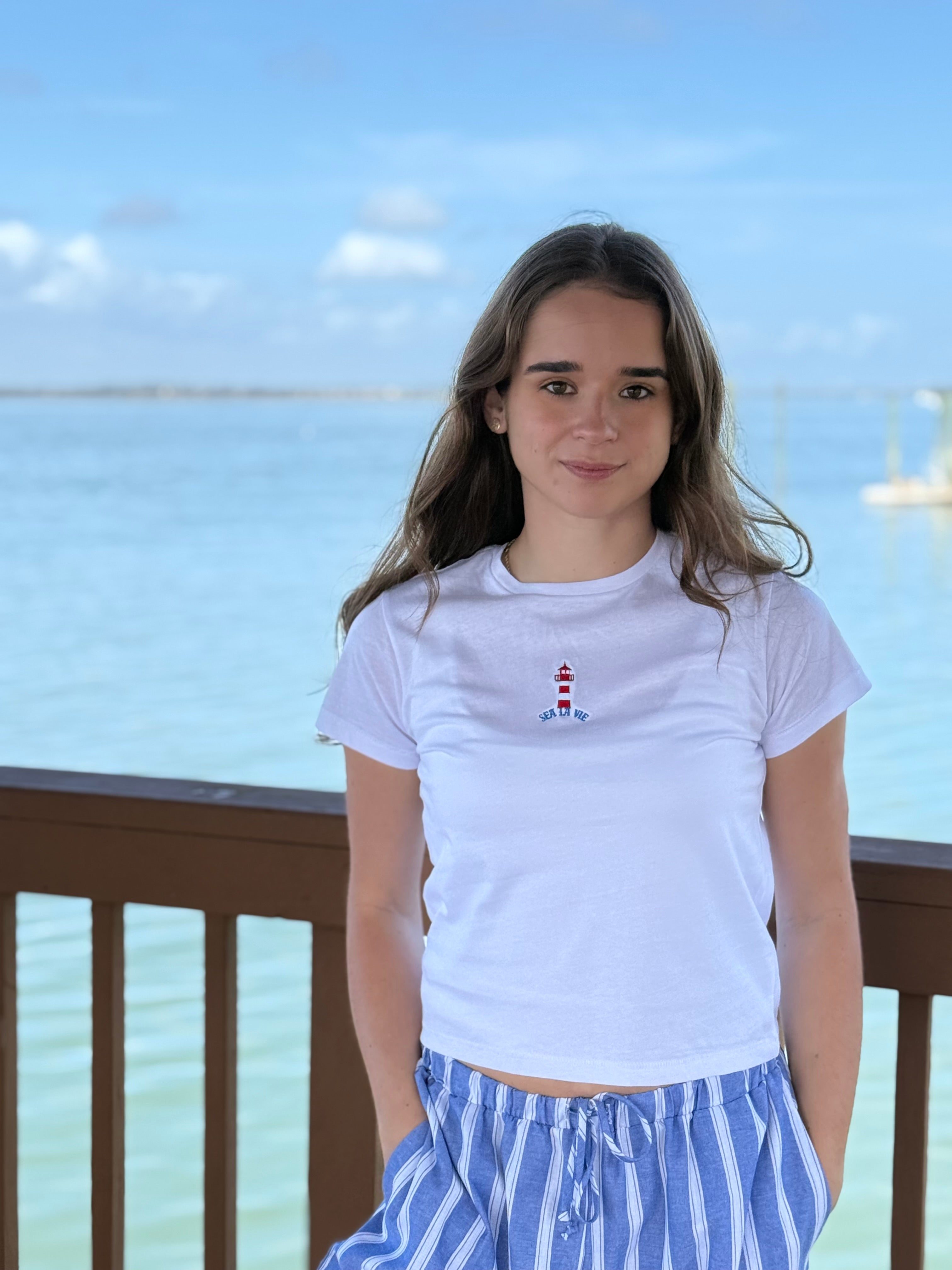 Lighthouse Embroidery Tee