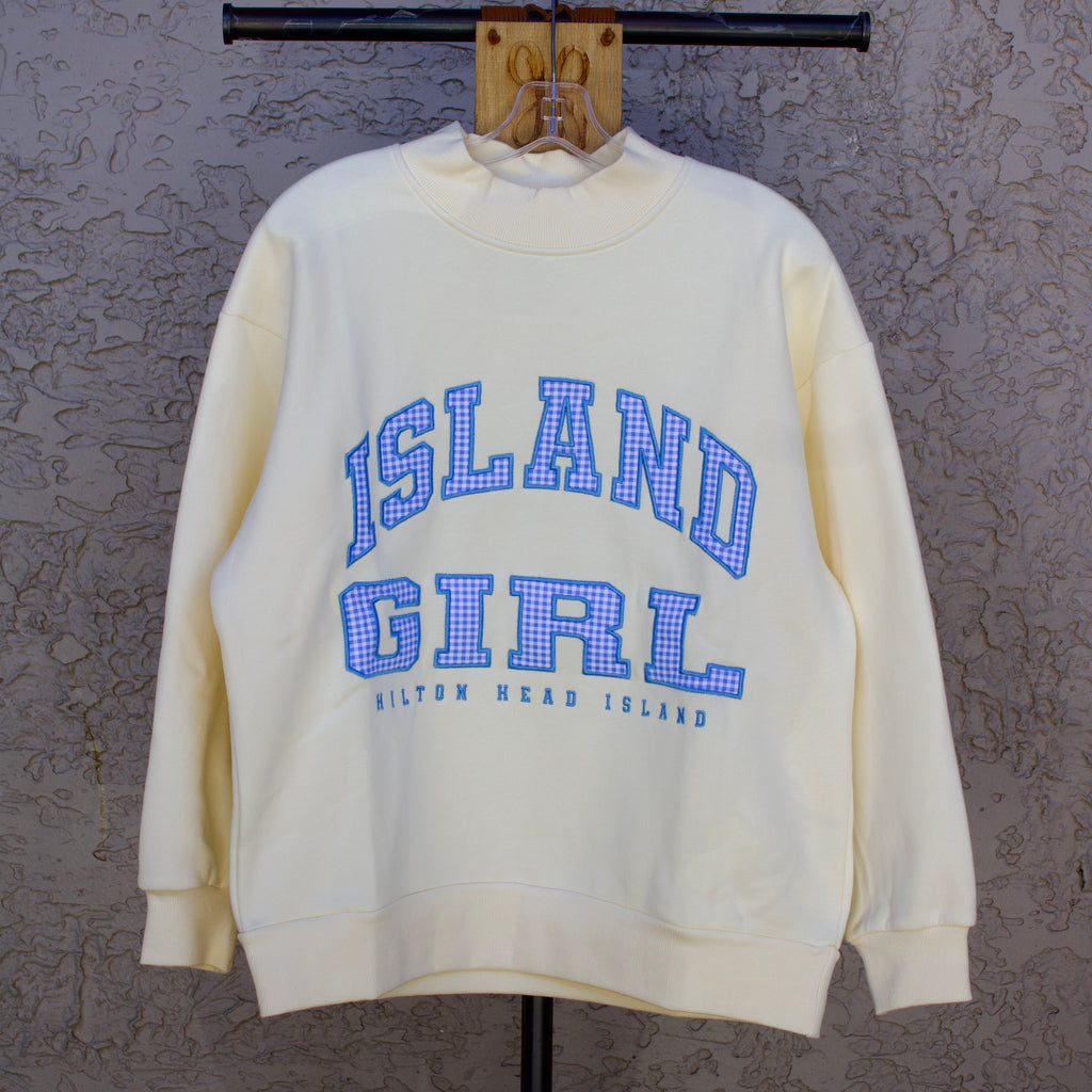 Island Girl Applique Mockneck