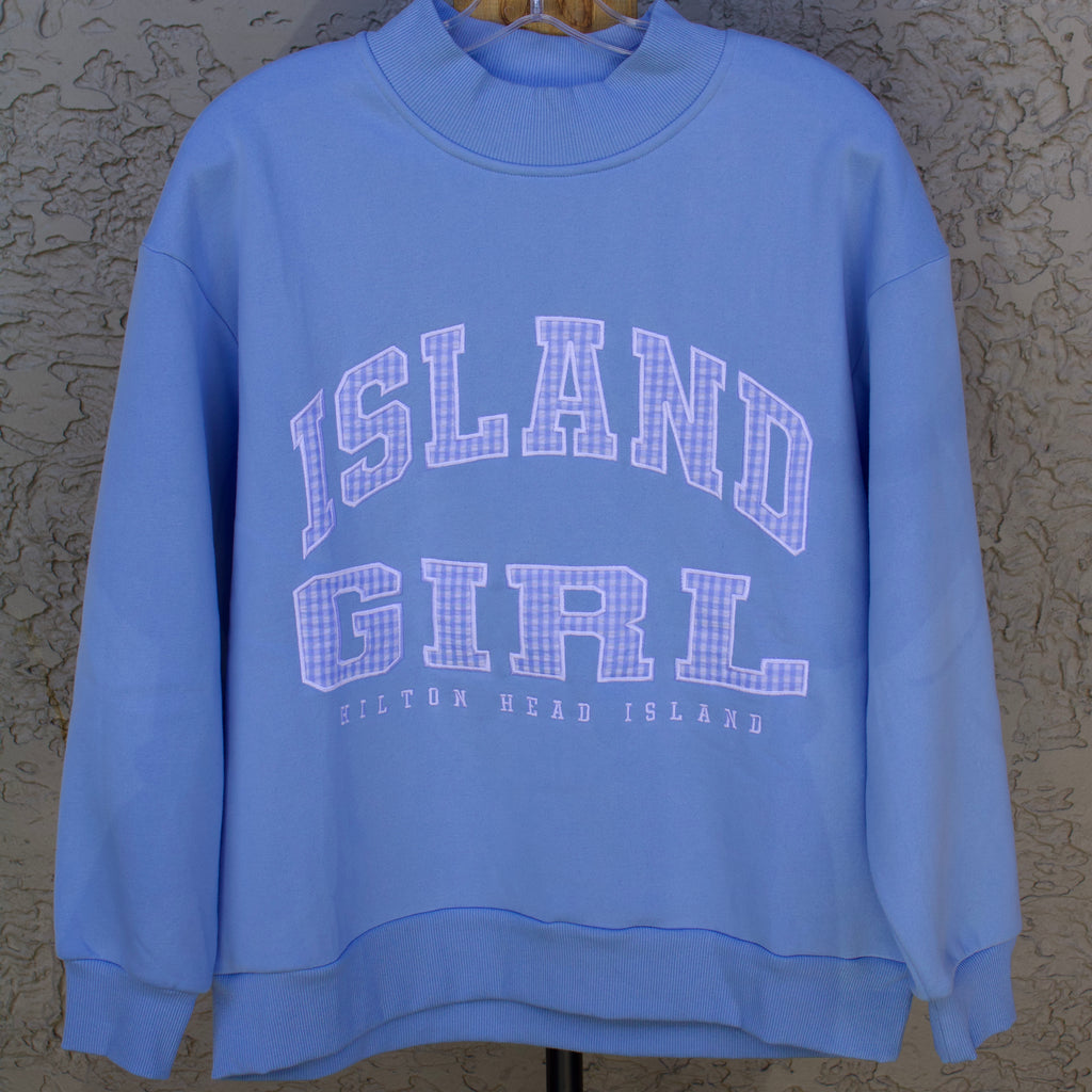 Island Girl Applique Mockneck