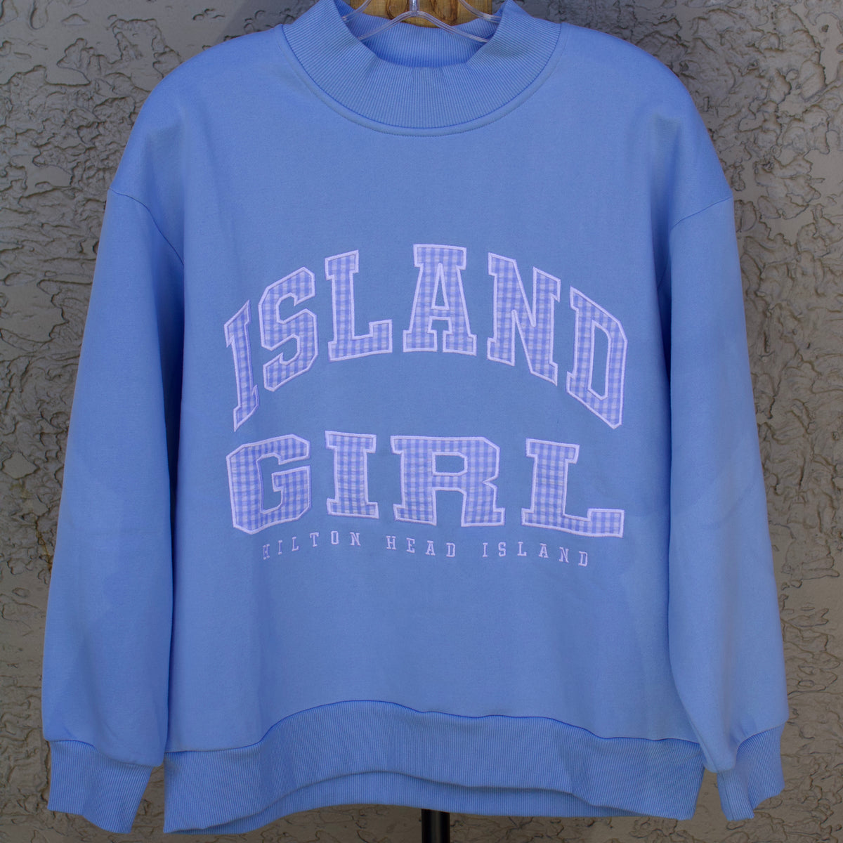 Island Girl Applique Mockneck