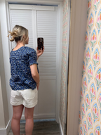Smocked Neck Top