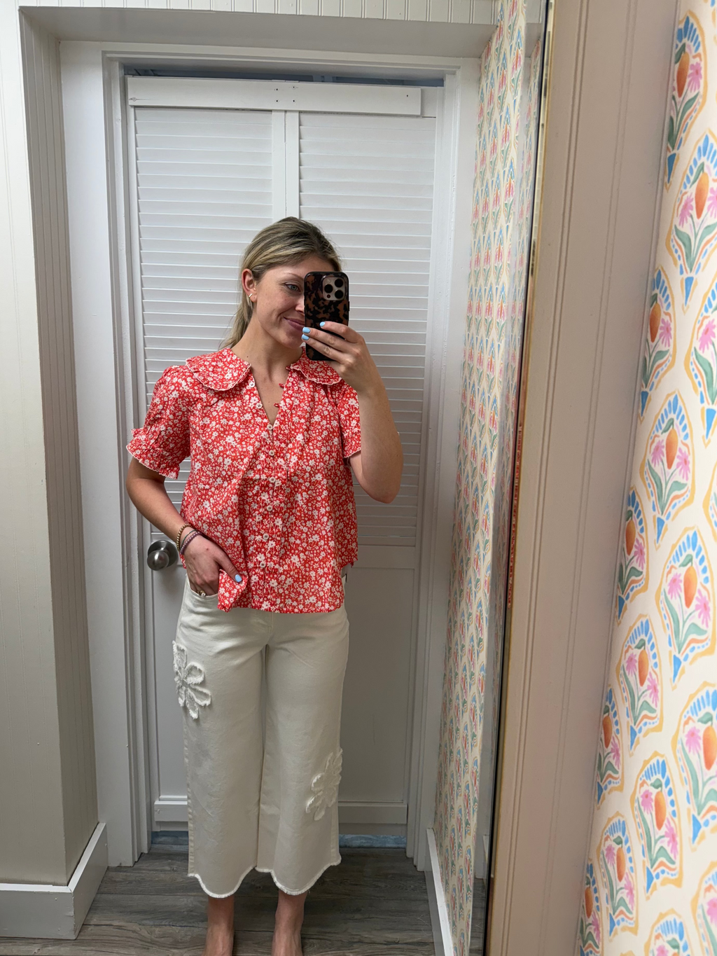 Ditsy Poet Top