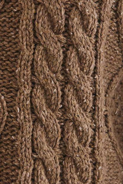 FRONT POCKET DETAIL LONG SLEEVE OVERSIZED CARDIGAN