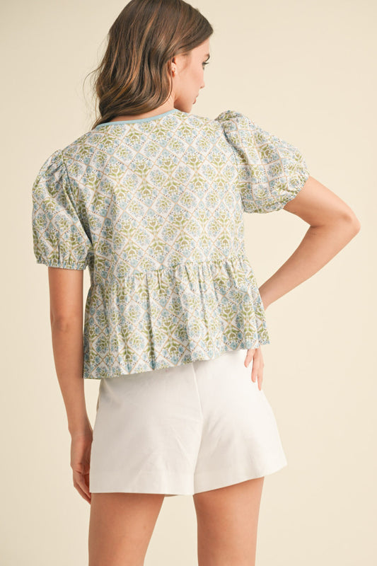 Floral Tie-Front Top – Breezy & Beautiful