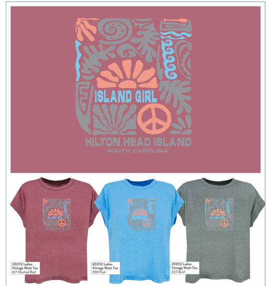 Ladies Vintage Wash Tee