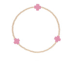 Signature Cross Gold Pattern Bead Bracelets